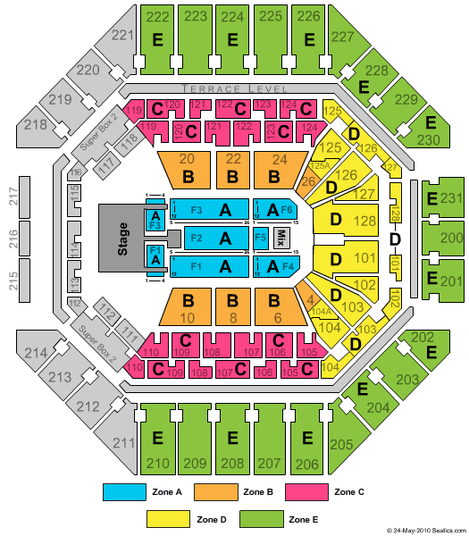 Frost Bank Center Jonas Brothers Zone Seating Chart